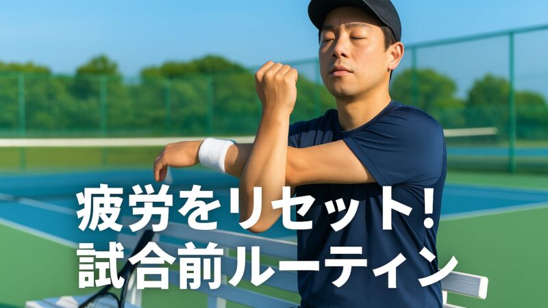 疲労に負けない!試合に勝つ!週1社会人の試合前リセット術