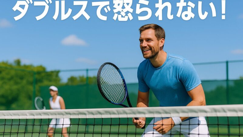 もう怒られない!社会人ダブルスの立ち回り3原則