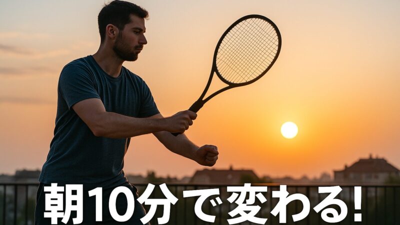 週1でも変わる!朝10分テニス×筋トレ習慣