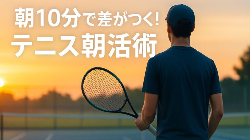 朝10分で差がつく!忙しい人のテニス上達法